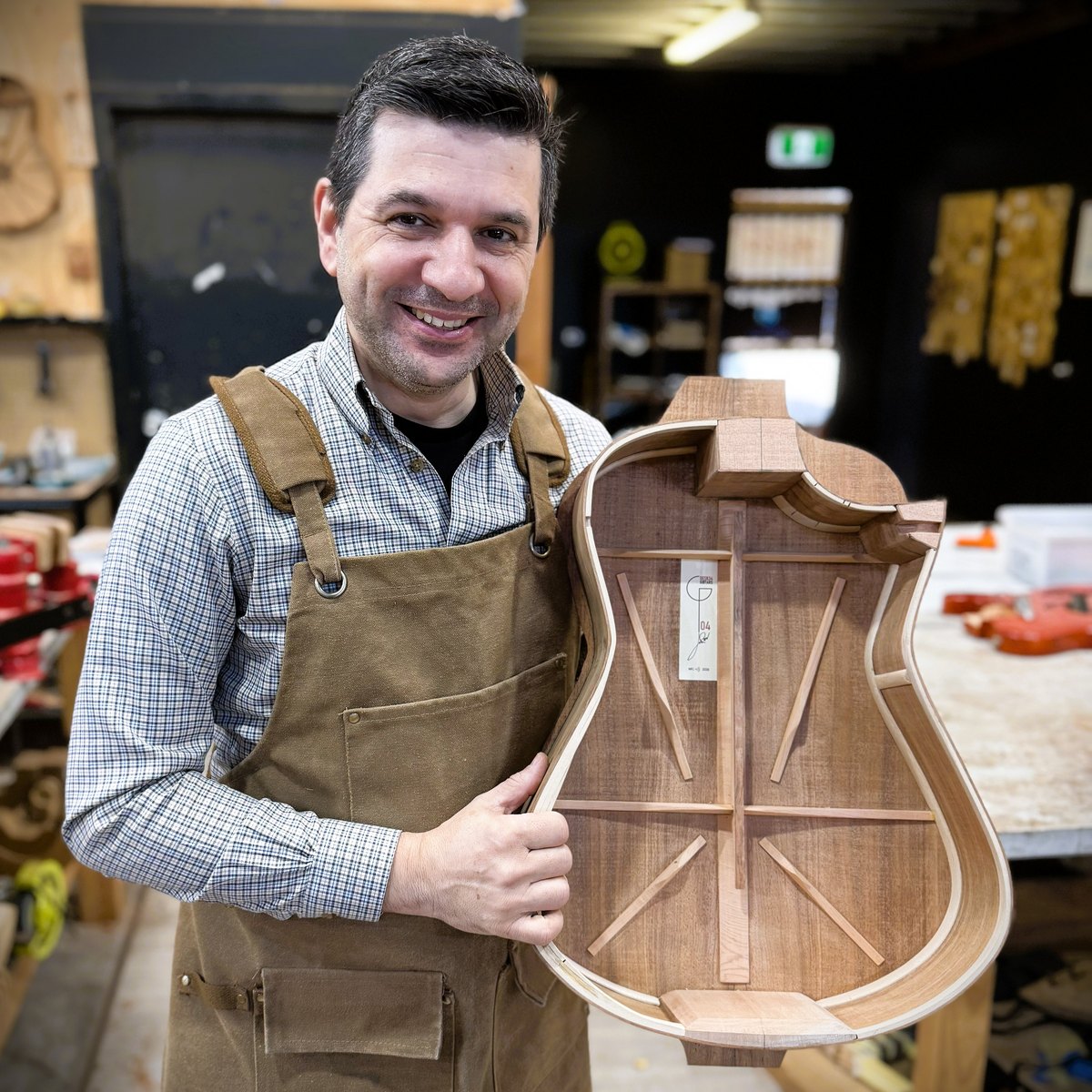 Laszlo in the workshop